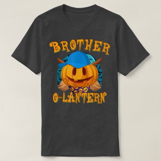Broer Zuster Halloween Costume Jack O Lantern Pu T-shirt (Design voorkant)