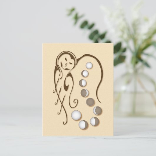 Broer : Zuster Moon Briefkaart (Staand voorkant)