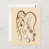 Broer : Zuster Moon Briefkaart (Voorkant / Achterkant)