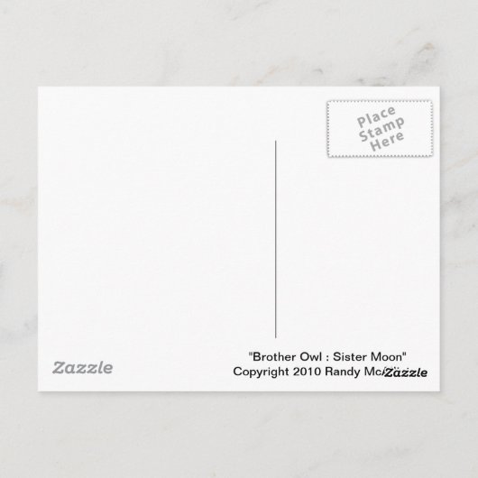 Broer : Zuster Moon Briefkaart (Achterkant)