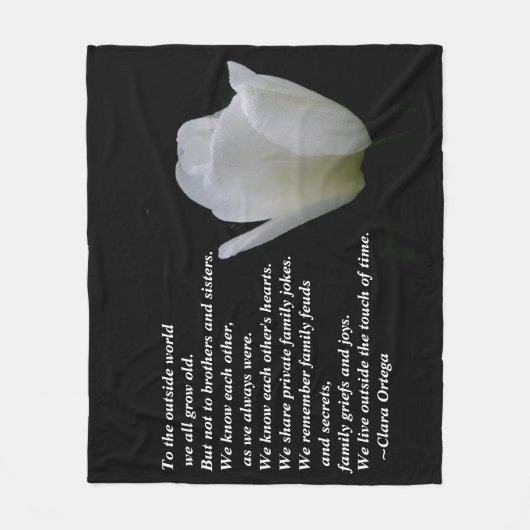 Broer/zuster-verjaardag Fleece Deken (Voorkant)