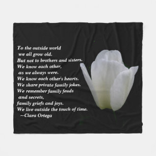 Broer/zuster-verjaardag Fleece Deken