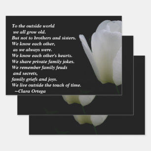 Broer/zuster-verjaardag Inpakpapier Vel