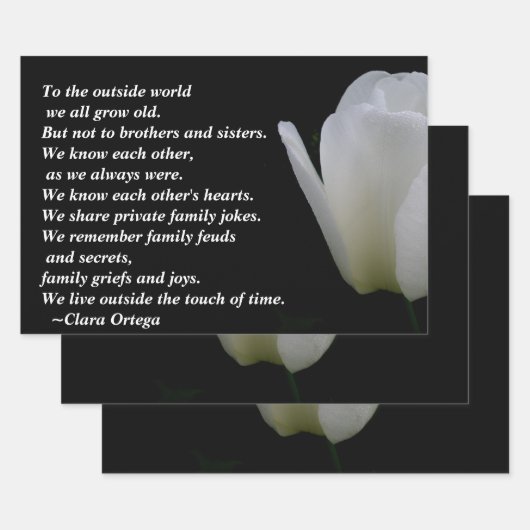 Broer/zuster-verjaardag Inpakpapier Vel (Set)