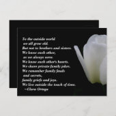 Broer/zuster-verjaardagsKaart Briefkaart (Voorkant / Achterkant)