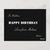 Broer/zuster-verjaardagsKaart Briefkaart (Achterkant)