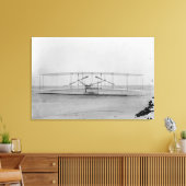 Broers 1903-machine (voorste uitzicht) canvas afdruk (Insitu (Woonkamer))