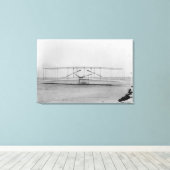 Broers 1903-machine (voorste uitzicht) canvas afdruk (Insitu (Houten vloer))