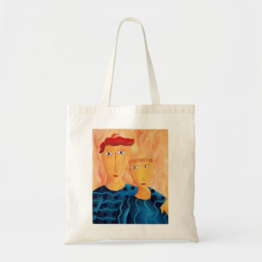 Broers Canvas tas voor hedendaagse kunst (Voorkant)