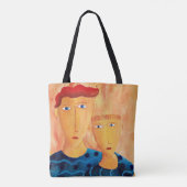 Broers Canvas tas voor hedendaagse schilderijen (Achterkant)