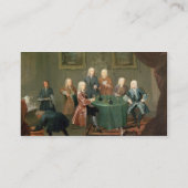 Broers Clarke met andere heren die Wi Visitekaartje (Achterkant)