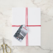 Broers die Labels met sneeuwcadeaus tonen Cadeaulabel (Met Touw)