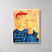 Broers eigentijdse schilderkunst Canvas pri (Voorkant)
