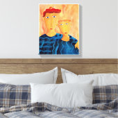 Broers eigentijdse schilderkunst Canvas pri (Insitu (Slaapkamer))