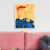 Broers eigentijdse schilderkunst Canvas pri (Insitu (Woonkamer))