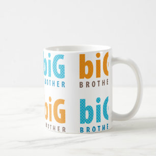 BROERS EN ZUSSEN COLLECTIE - grote broer {aqua+sin Koffiemok