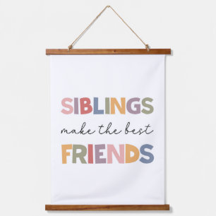 Broers en zussen maken de beste vrienden hangend wandkleed