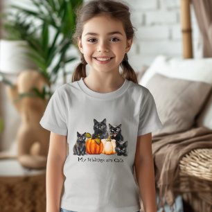 Broers en Zussen Zijn Katten Herfst Pompoenen T-sh Tri-Blend Shirt