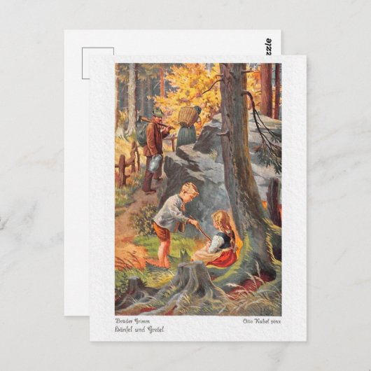 Broers Grimm Briefkaart (Voorkant / Achterkant)