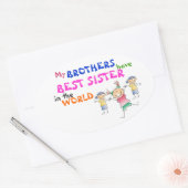 Broers hebben Beste Zuster Sticker (Envelop)