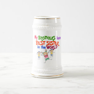 Broers hebben de beste zuster-Mok Bierpul