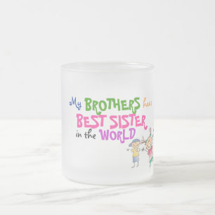 Broers hebben de beste zuster-Mok Matglas Koffiemok