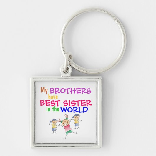 Broers hebben de beste zuster-Sleutelhanger Sleutelhanger (Voorkant)