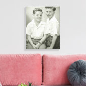 Broers in Studio Canvas Afdruk (Insitu (Woonkamer))
