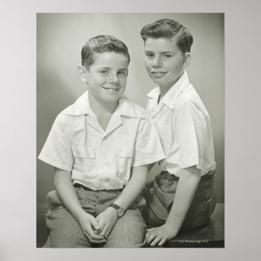 Broers in Studio Poster (Voorkant)