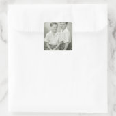 Broers in Studio Vierkante Sticker (Tas)