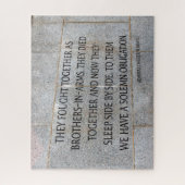 Broers in wapenMemorial WW2 Legpuzzel (Verticaal)