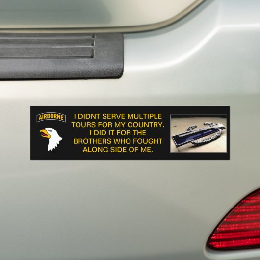 Broers in wapens bumpersticker (Op auto)