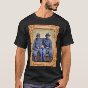 Broers in wapens. Burgeroorlog Soldaten 1860. C T-shirt