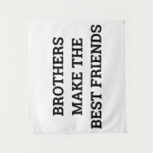 Broers maken de beste vrienden Nursery Wall Art Wandkleed (Voorkant)