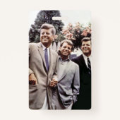 Broers met President John Kennedy White House Badge (Achterkant)