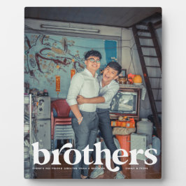 Broers | Moderne persoonlijke foto voor volledig L Fotoplaat