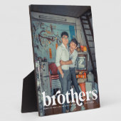 Broers | Moderne persoonlijke foto voor volledig L Fotoplaat (Zijkant)