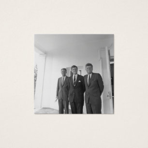 Broers, president John Kennedy, Robert en Ted Vierkante Visitekaartjes