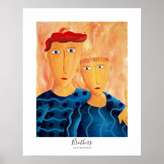 Broers Schilderij Poster (Voorkant)