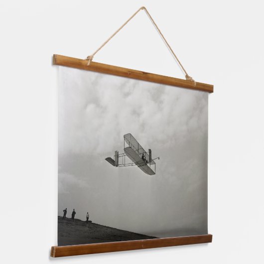 Broers van de Glider Test Vliegtuig Hangend Wandkleed (Gebogen)