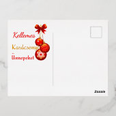 Broers van de Hongaarse Pasen - rood goud Folie Feestdagen Briefkaart (Achterkant)