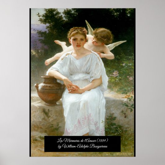 Broers van de liefde van Bouguereau Poster (Voorkant)