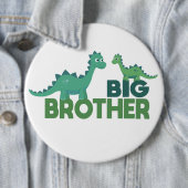 Broers van Dinosaur, grote broerjongetje Ronde Button 6,0 Cm (In situ)