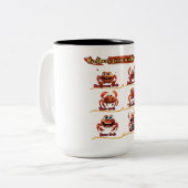 Broers van een andere moeder tweekleurige koffiemok (Voorkant links)