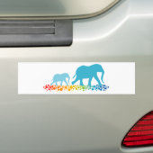 Broers van Elephant Walking Bumpersticker (Op auto)