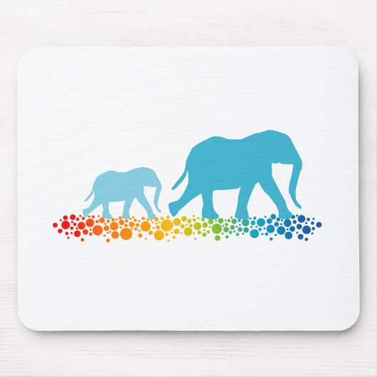 Broers van Elephant Walking Muismat (Voorkant)