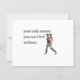 Broers van nationale broers en zussen briefkaart