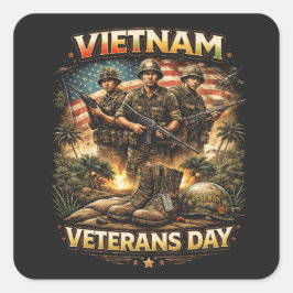 Broers van Vietnam Vierkante Sticker