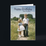 Broers Verjaardag, Broers en Zussen Familie Specia Kaart<br><div class="desc">Broers Gelukkige Verjaardag,  Broers en Zussen Familie Speciale Dag Wenskaart. Personaliseer deze kaart als je dat wilt!</div>