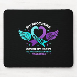 Broers Wings Cover Hart Zelfmoordpreventie Muismat